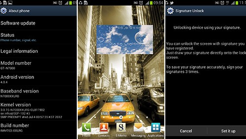 Samsung Galaxy Note, Android 4.0.4 ICS in Germania