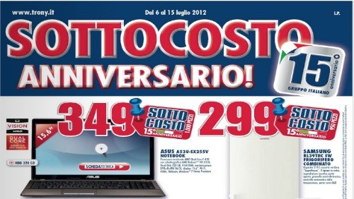 Trony lancia il sottocosto per il suo 15° anniversario