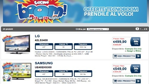 Unieuro Tecno Boom: incredibili offerte da prendere al volo