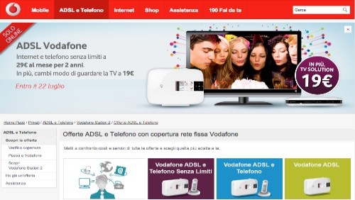 Vodafone: canone scontato per 2 anni e servizio TV Solution per chi aderirà ai piani voce e dati