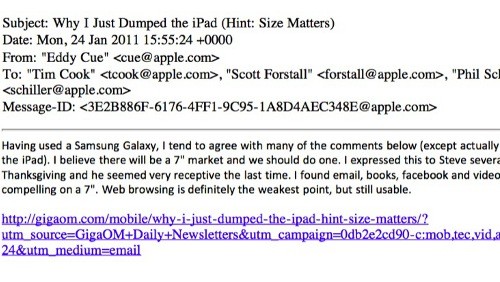 Steve Jobs amava iPad Mini