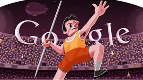 Londra 2012: Google doodle per il tiro del giavellotto