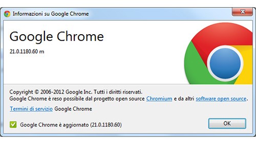 Chrome 21: webcam, microfono e Retina Display