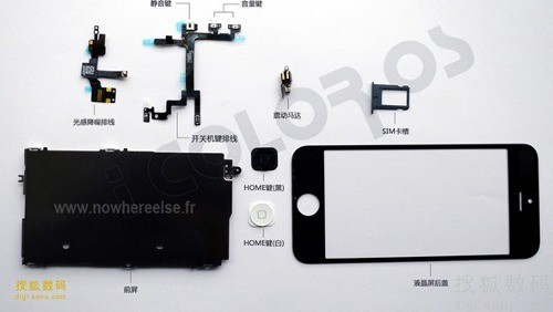 iPhone 5, pannello frontale e interni svelati