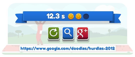 Corsa ad ostacoli sul doodle di Google Corsa ad ostacoli sul doodle di Google