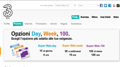 Tre Italia: le migliori offerte per navigare da computer