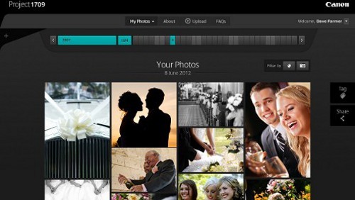 Canon, un servizio cloud per gestire le immagini