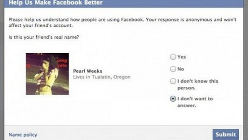 Facebook ti chiede di identificare gli amici