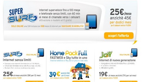 Fastweb presenta le nuove offerte