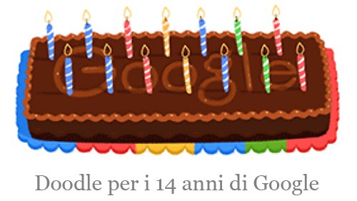 Auguri Google, 14 anni di ricerche
