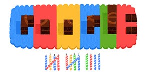 Doodle per i 14 anni di Google Doodle per i 14 anni di Google