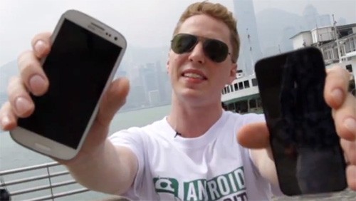 iPhone 5 vs. Samsung Galaxy S3, crash test