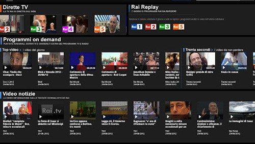 RAI TV, disponibile l'applicazione ufficiale Android