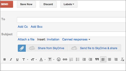 SkyDrive, annunciata l'integrazione in Gmail