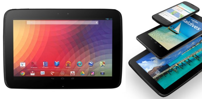Google Nexus 4, Nexus 10 e Nexus 7 32GB