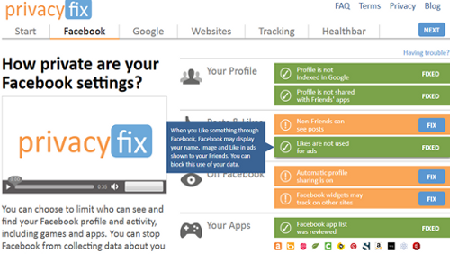 PrivacyFix per proteggere la privacy sul Web