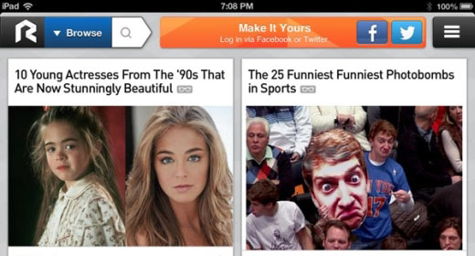 Rockmelt lancia il social browser per iPad
