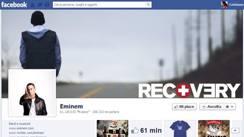 Su Facebook regna Eminem, Lady Gaga e Justin Bieber su Twitter