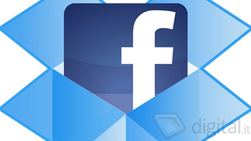 Facebook, stretta di mano con Dropbox