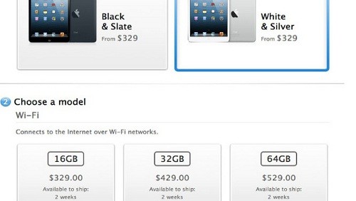 iPad Mini WiFi da 16 GB esaurito in sole 35 ore