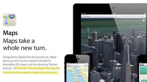 Mappe iOS 6: Apple corregge il sito ufficiale