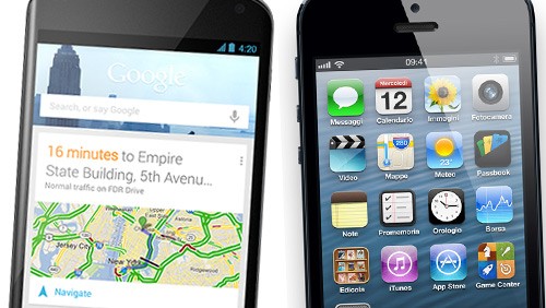 Nexus 4 vs. iPhone 5