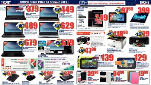 Trony lancia il nuovo volantino con una pioggia di sconti