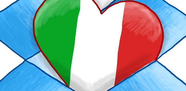 Dropbox da oggi parla italiano