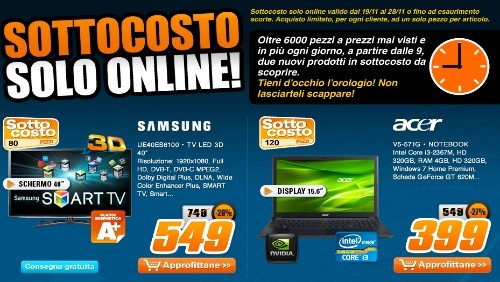 Saturn lancia il sottocosto solo online