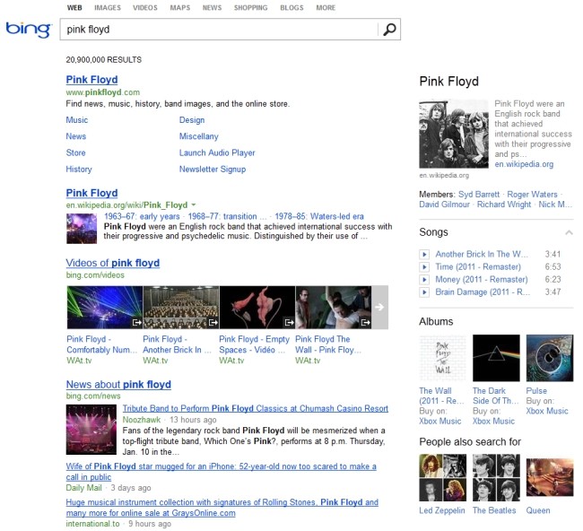 Bing Snapshot