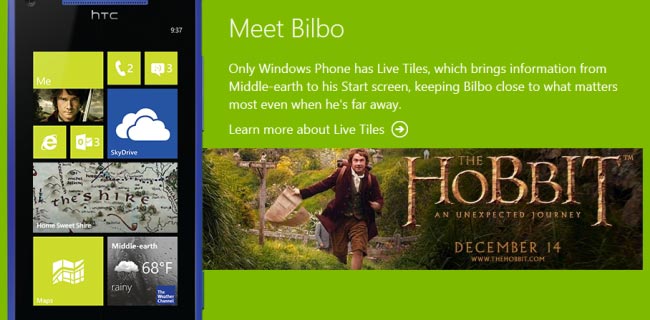Microsoft porta Lo Hobbit su Windows Phone 