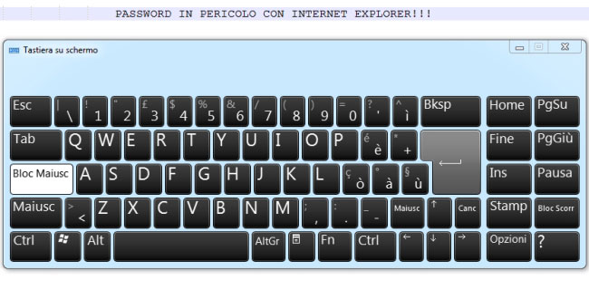 Internet Explorer, il mouse può essere tracciato