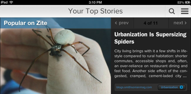 Zite 2.0 per iOS, più smart e più bello