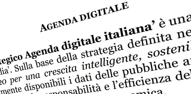 Agenzia per l'Agenda digitale: ora c'è