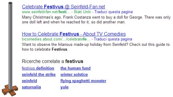 Festivus, il nuovo easter egg di Google sul motore di ricerca Festivus, il nuovo easter egg di Google sul motore di ricerca