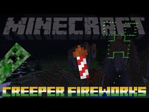 Minecraft - Creeper Shaped Fireworks