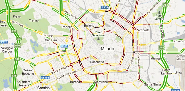 Google Maps, il traffico live migliora in Italia