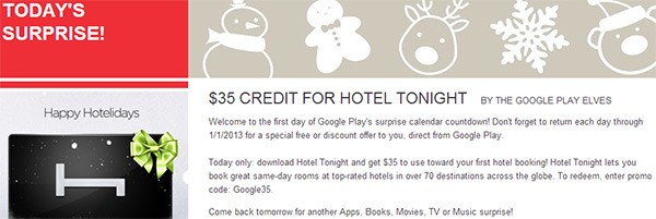 Surprise Calendar su Google Play Surprise Calendar su Google Play