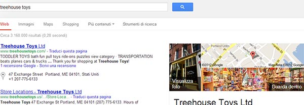 Mappe indoor tra le ricerche di Google