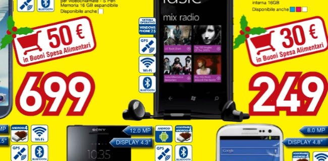 Volantino Euronics: Nokia Lumia 800 a 249 euro