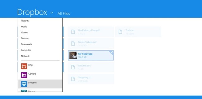 Dropbox per Windows 8 disponibile sullo Store