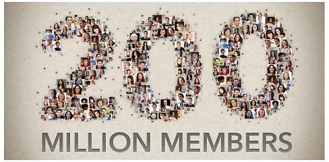 LinkedIn: 200 milioni di utenti in tutto il mondo