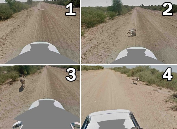 Nessun incidente: ecco la ricostruzione fotografica fornita da Google su quanto accaduto Nessun incidente: ecco la ricostruzione fotografica fornita da Google su quanto accaduto