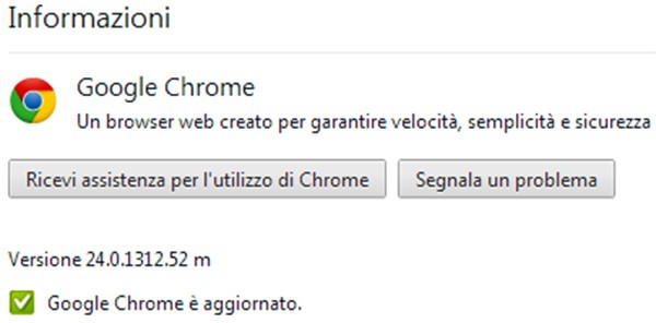 Google ha rilasciato oggi l'aggiornamento alla versione 24 del browser Chrome Google ha rilasciato oggi l'aggiornamento alla versione 24 del browser Chrome