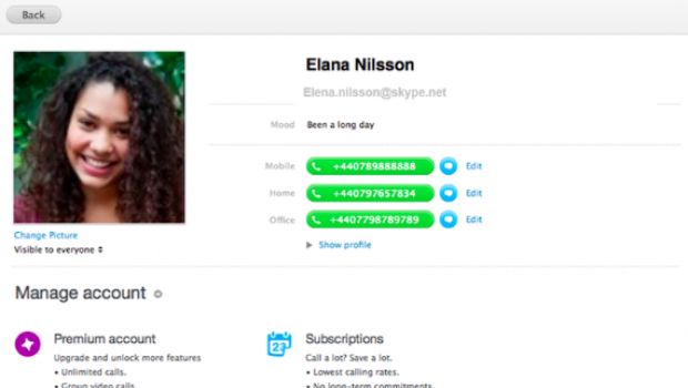 Skype 6.1 per Mac si interfaccia con Safari