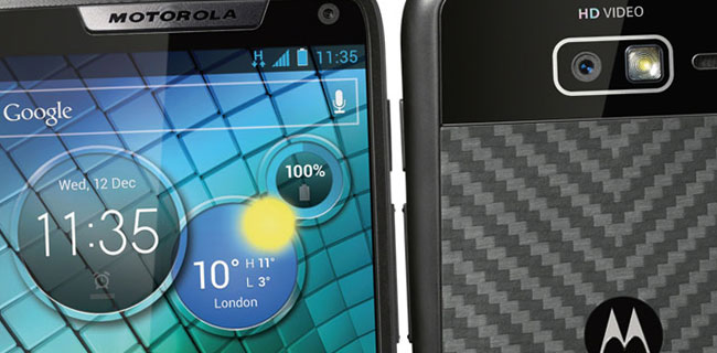 Motorola RAZR i, update con Android 4.1.2 JB