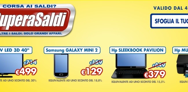 Saldi Euronics: Samsung Galaxy S2 a 379 euro