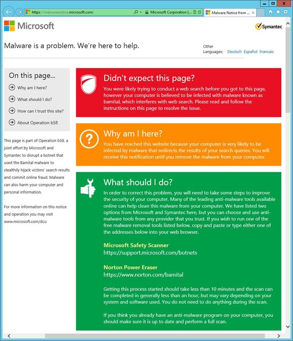 Microsoft e Symantec contro la botnet Bamital