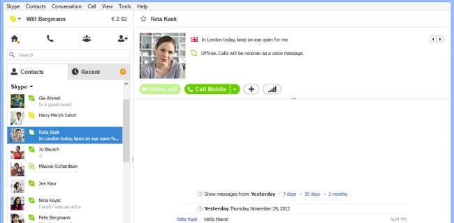 Skype 6.2 per Windows