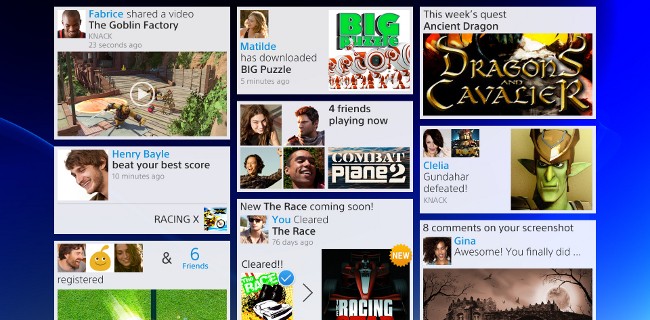 PS4, Sony ne mostra l'interfaccia utente